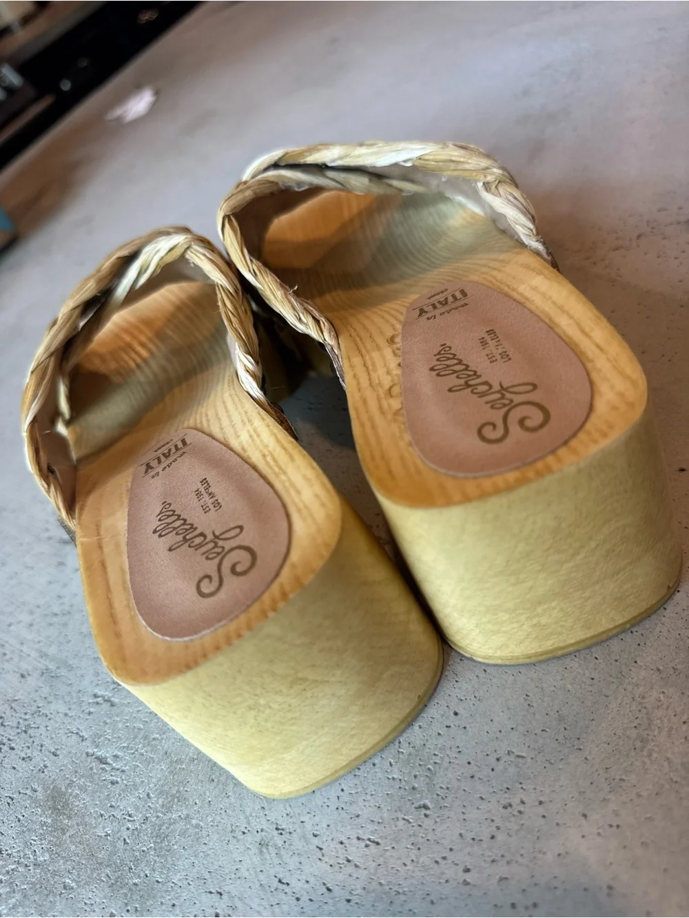 Seychelles Natural Braided Raffia Slide Sandals